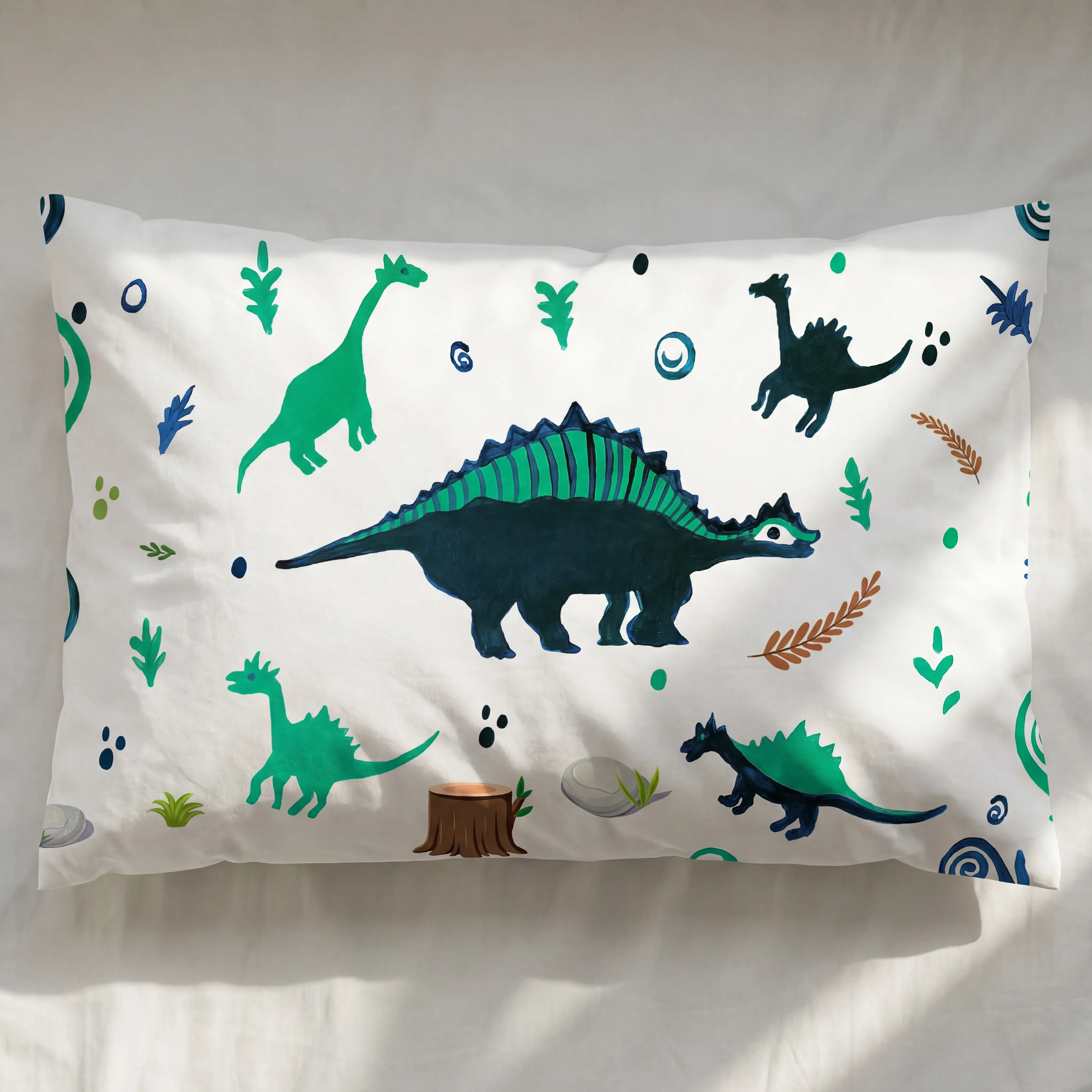 Dinosaur Pillow Case