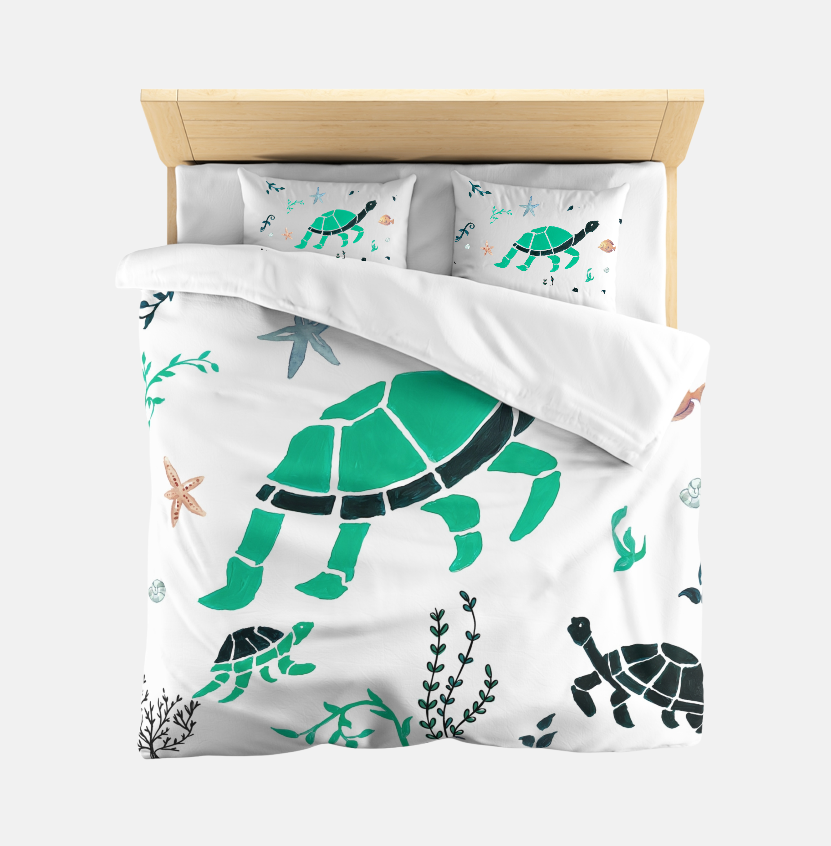 Boho Turtle Bedding Set