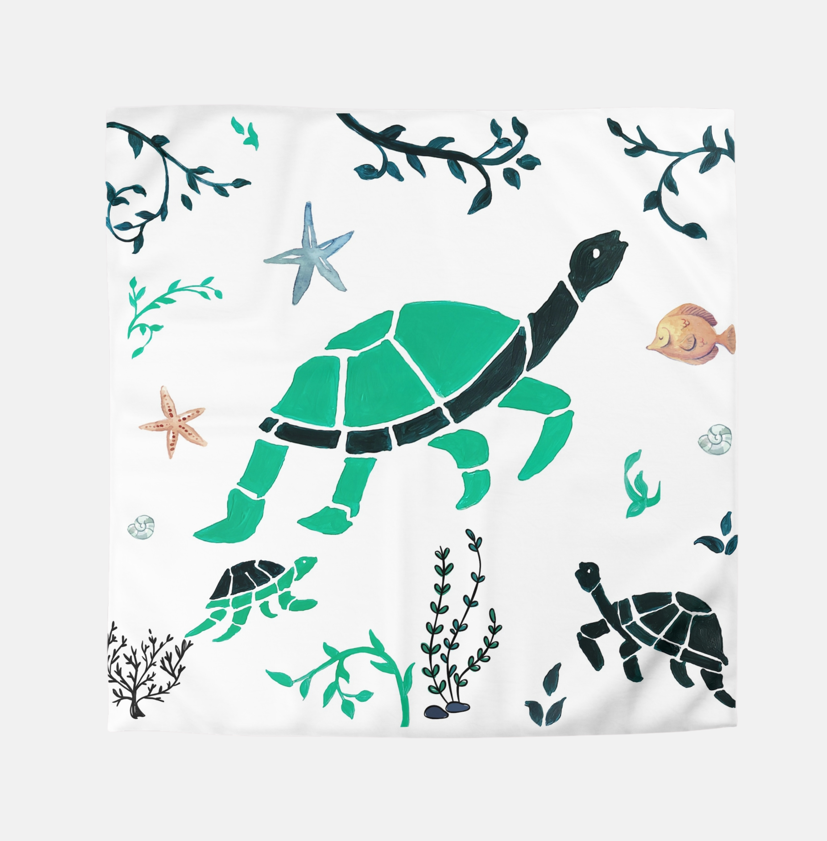Boho Turtle Bedding Set