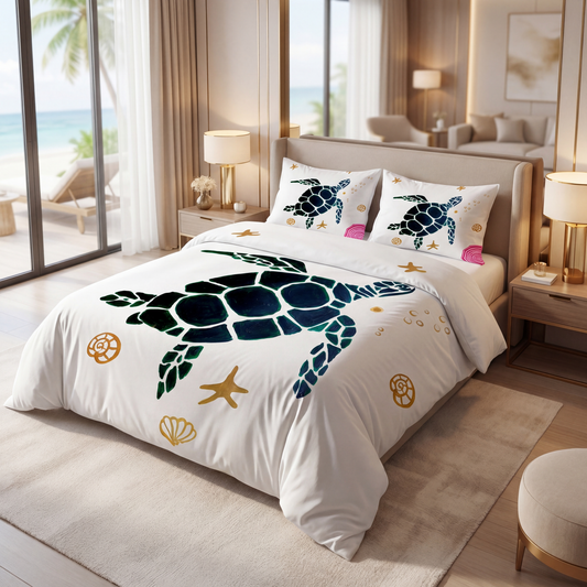 Blackish Turtle Bedding Set