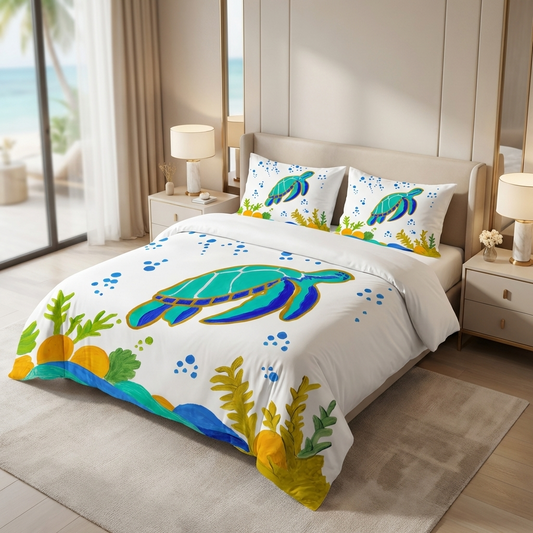 Swim Turtle Bedding Set