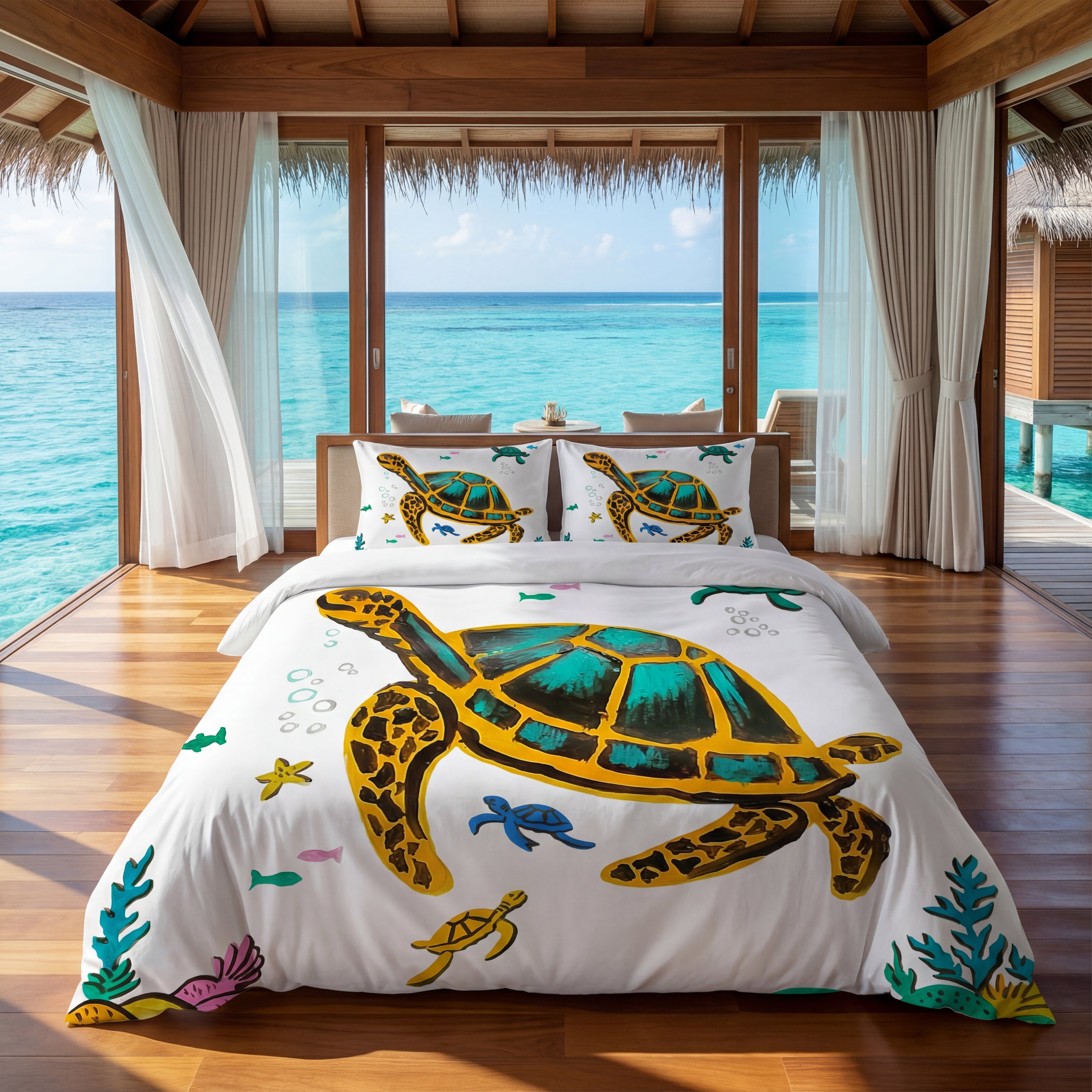 Black Turtle Bedding Set