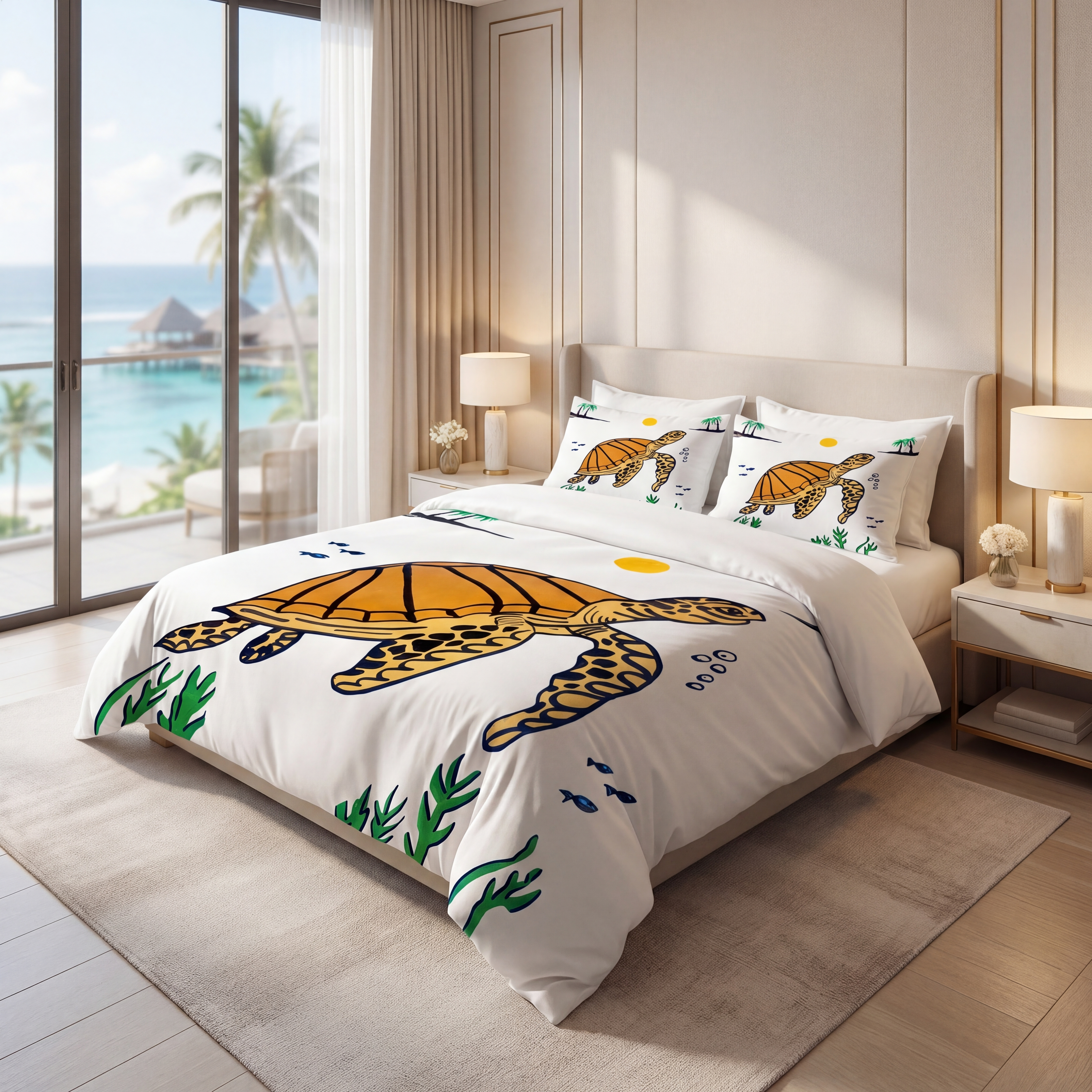 3D Turtle Bedding Set