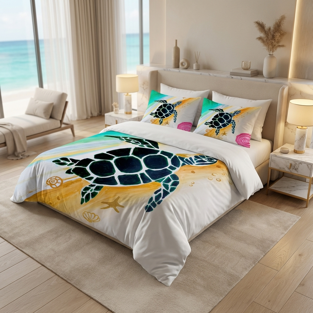 Blackish Turtle Bedding Set