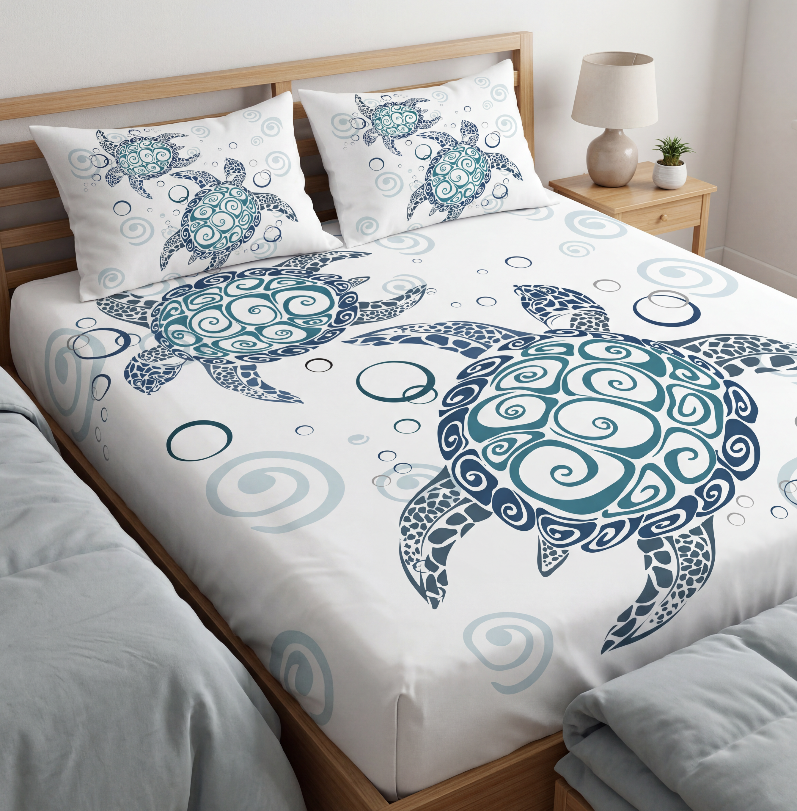 Marine Turtle Fitted Bedsheet