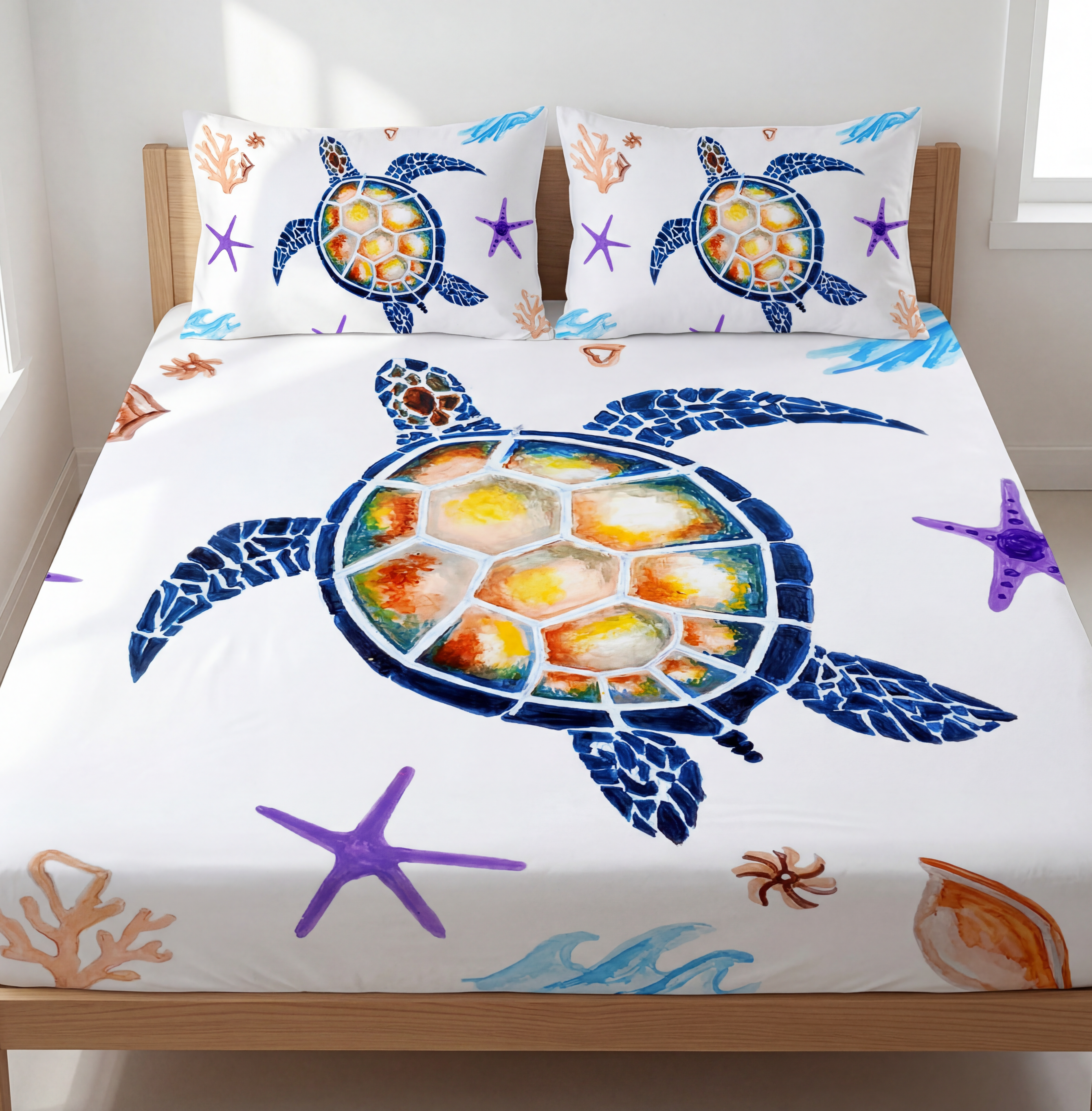 Turtle Fitted Bedsheet