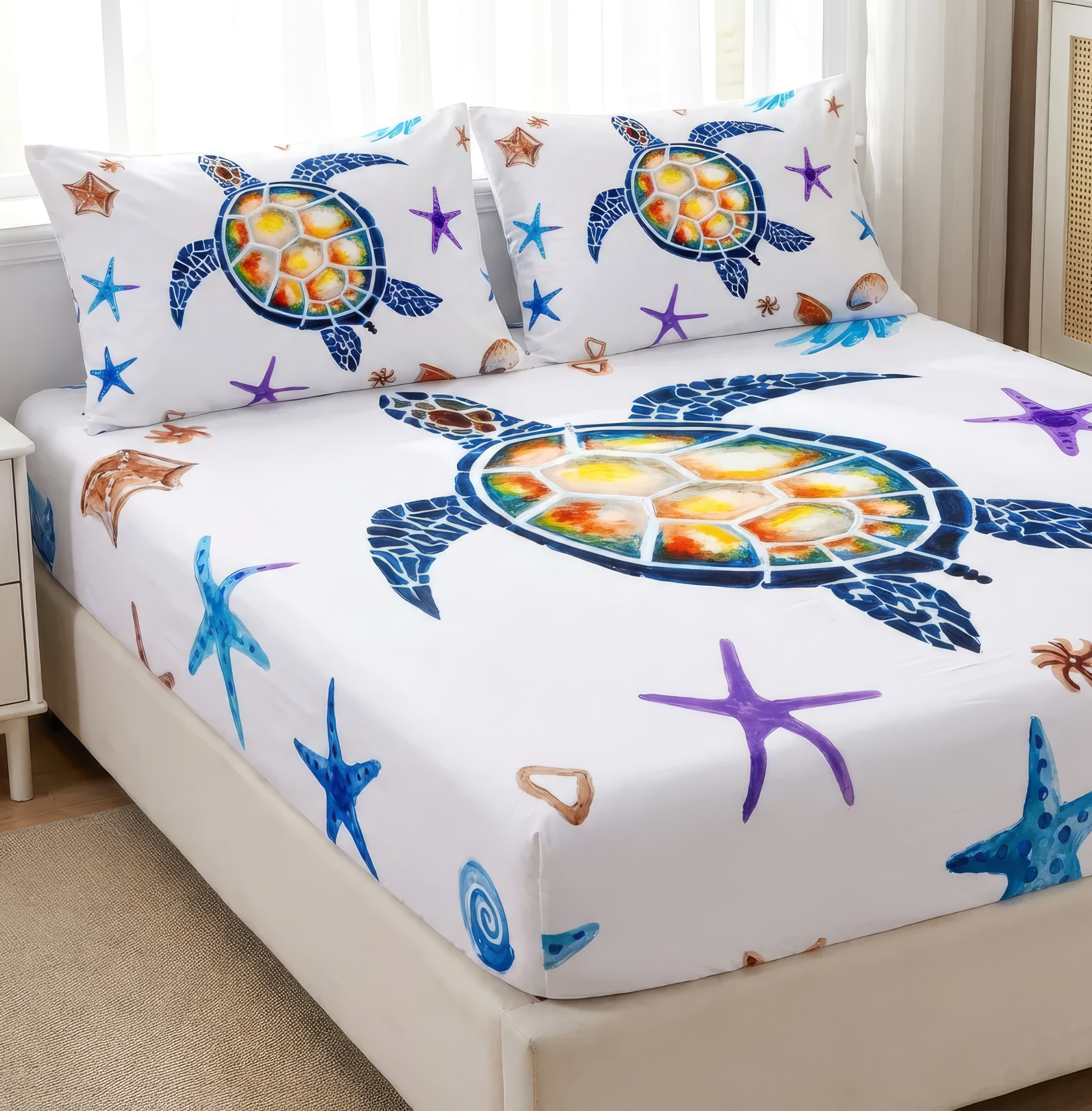 Turtle Fitted Bedsheet